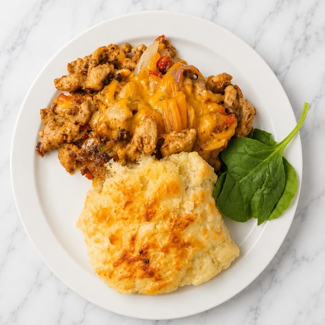 Cheddar Chicken Biscuit.